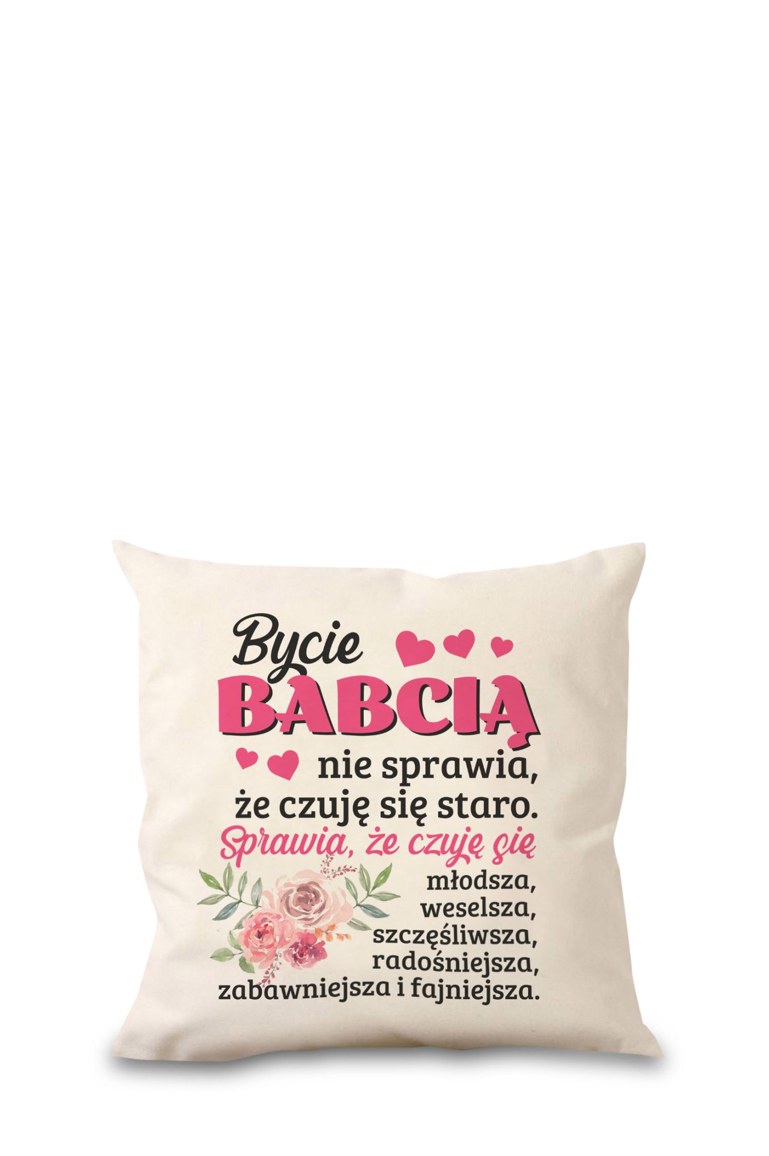 Poduszka Bawełniana Canvas Bycie Babcią