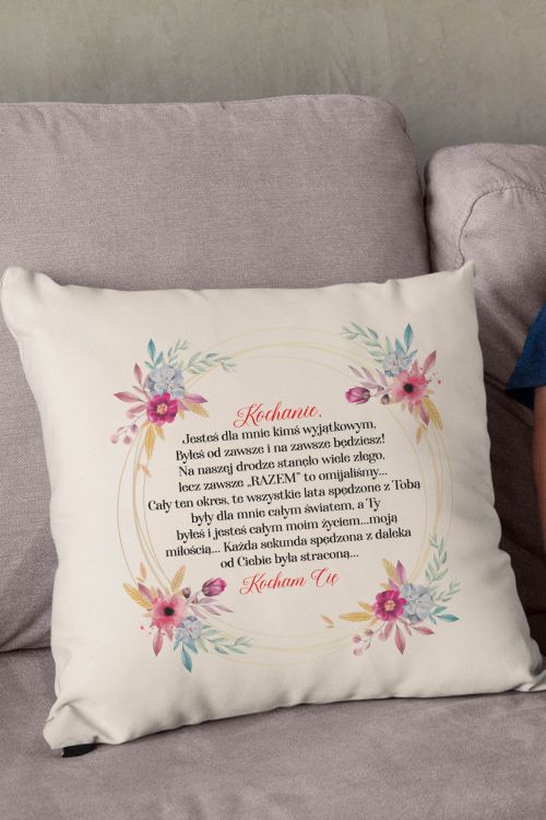 Poduszka Bawełniana Canvas Kochanie Jesteś Kimś Wyjątkowym