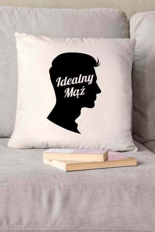 Poduszka bawełniana Canvas Idealny Mąż