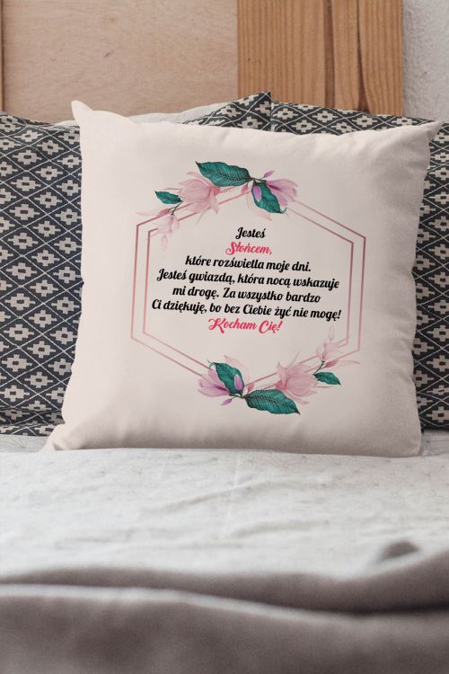 Poduszka bawełniana Canvas Jesteś Słońcem