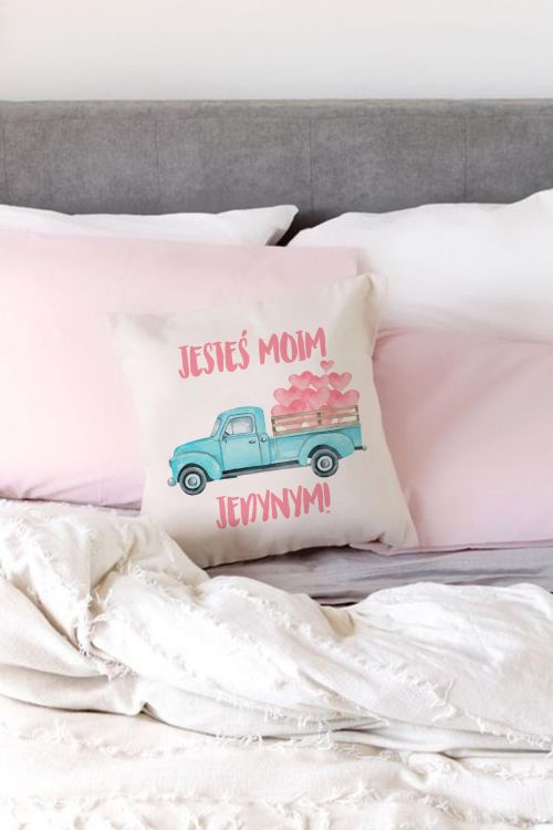 Poduszka Bawełniana Canvas Jesteś Moim Jedynym