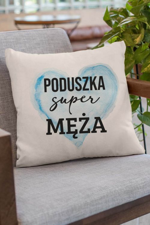 Poduszka Bawełniana Canvas Super Męża