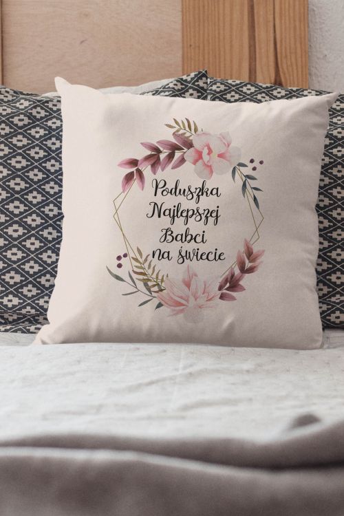 Poduszka Bawełniana Canvas Najlepszej Babci