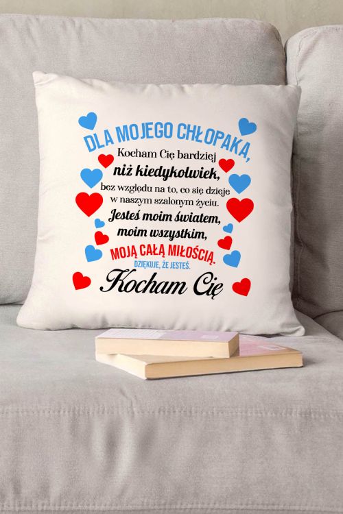 Poduszka bawełniana Canvas Dla Mojego Chłopaka