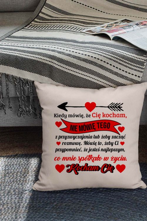 Poduszka bawełniana Canvas Nie Mówię Tego
