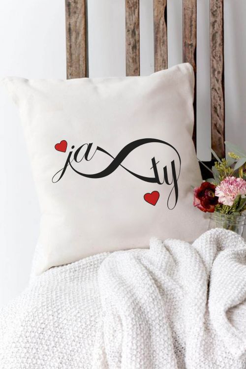 Poduszka Bawełniana Canvas Ty Ja