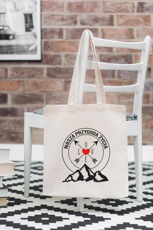 Torba Bawełniana Canvas Nasza Przygoda Życia