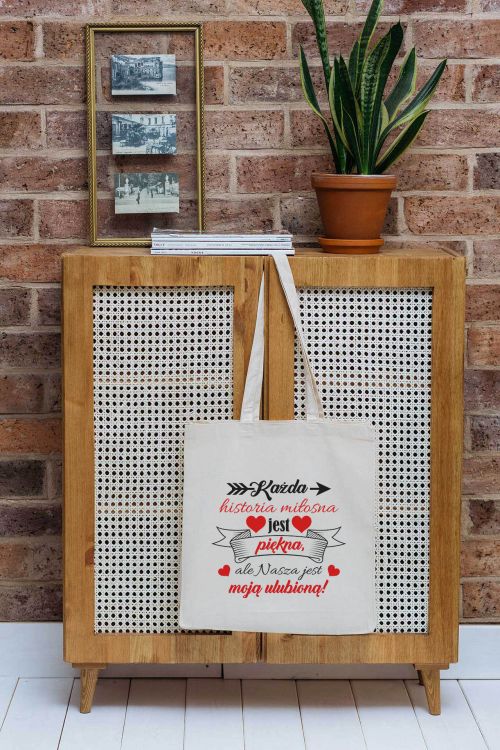 Torba Bawełniana Canvas Historia Miłosna