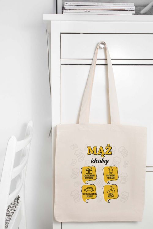 Torba Bawełniana Canvas Mąż Idealny