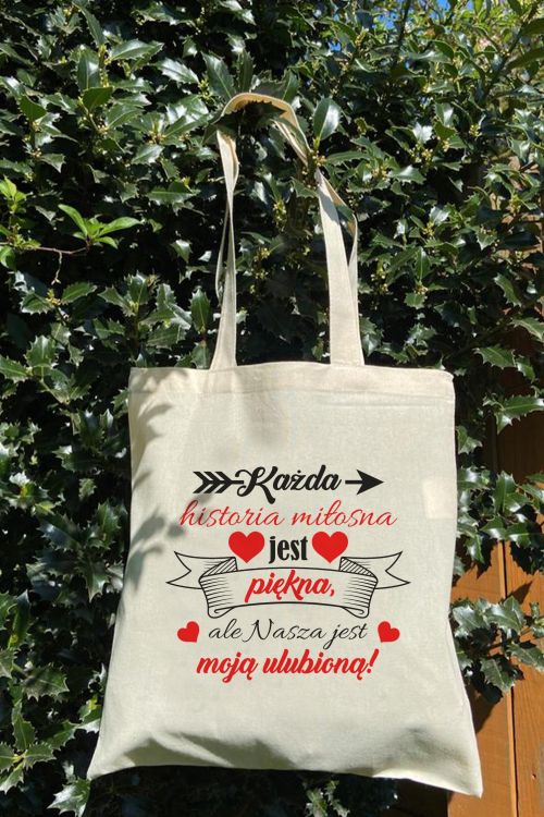 Torba Eko Ecru Ulubiona Historia Miłosna