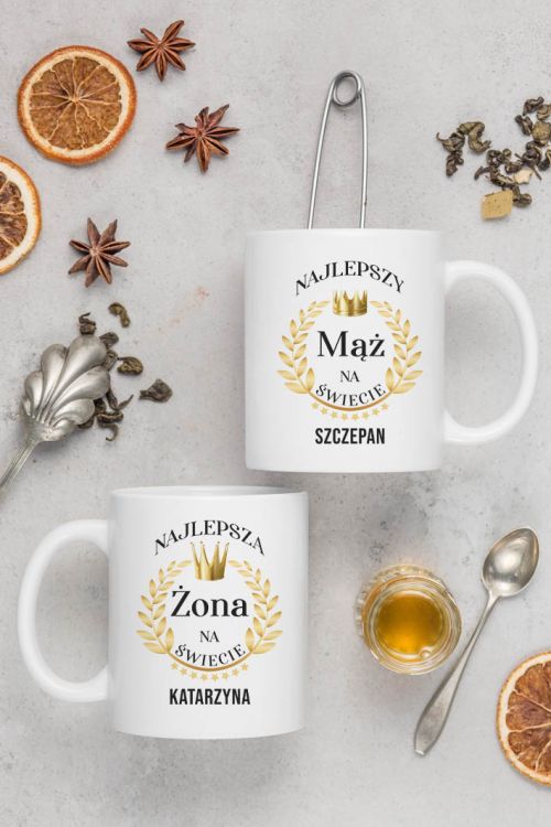 Komplet kubków ceramicznych PERSONALIZACJA Wspaniali