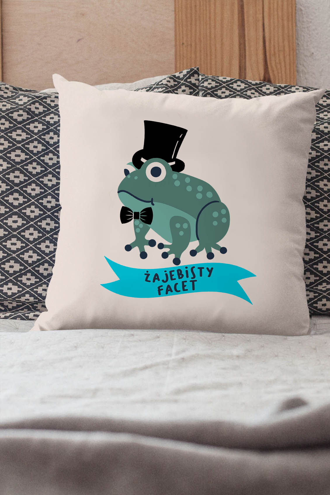 Poduszka bawełniana Canvas Żajebisty Facet