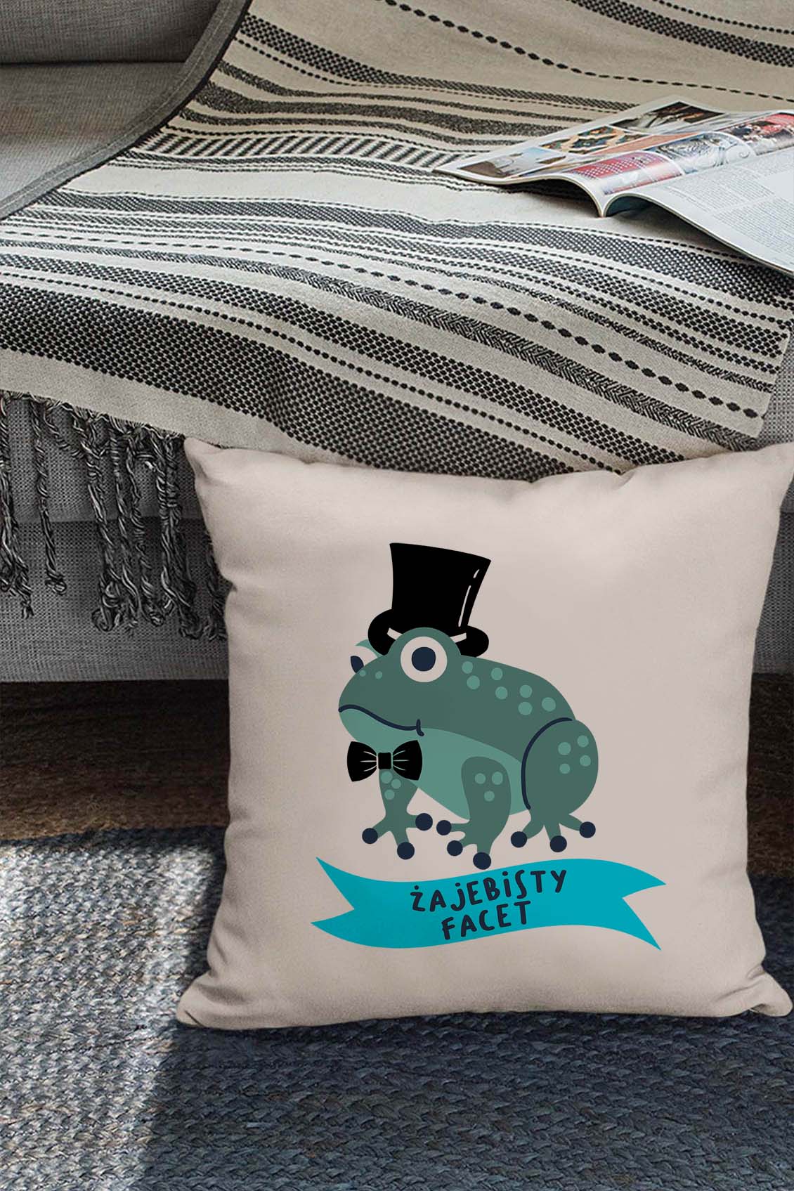 Poduszka bawełniana Canvas Żajebisty Facet