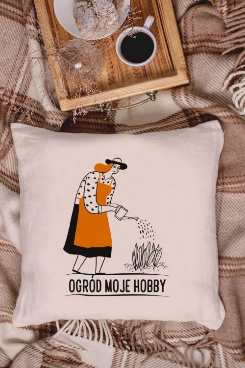 Poduszka bawełniana Canvas Ogród Moje Hobby