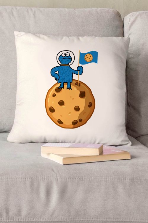 Poduszka bawełniana Canvas Monster Moon