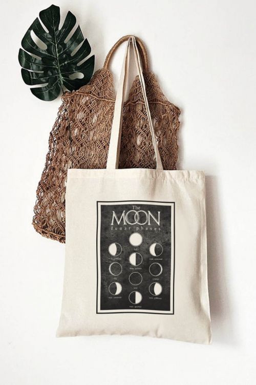 Torba Eko Ecru The Moon Lunar Phases