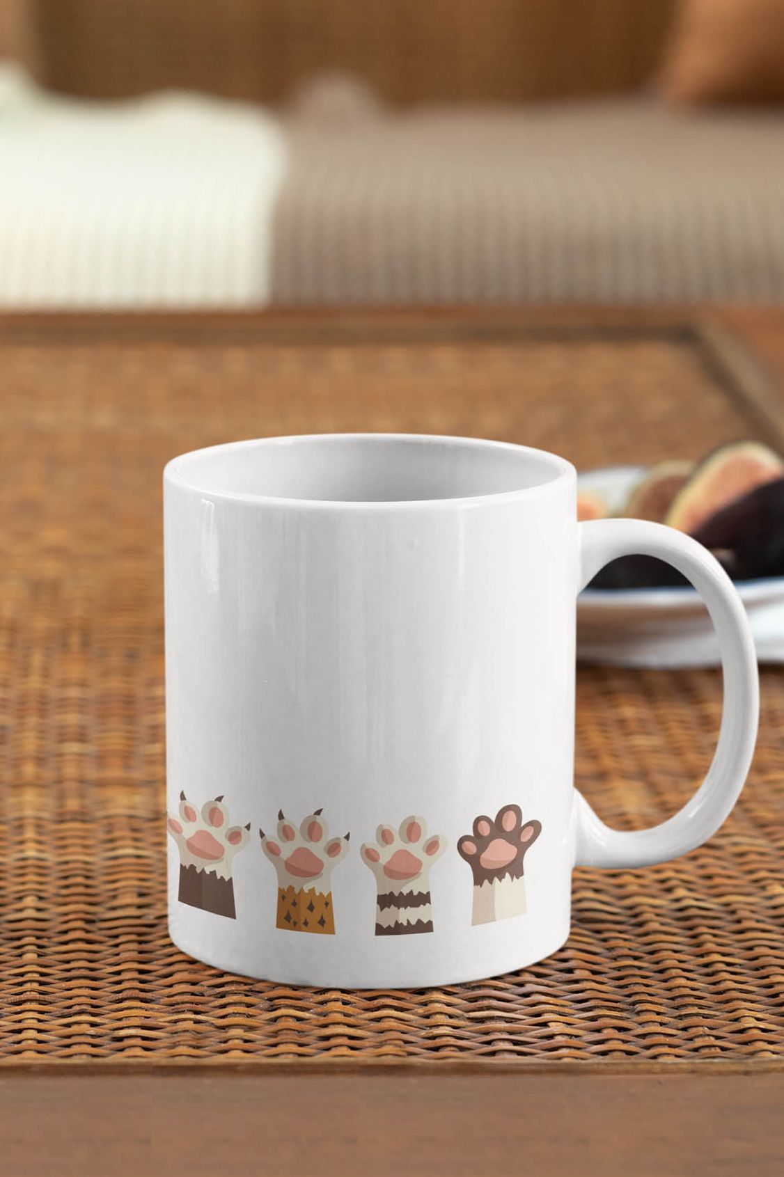 Kubek ceramiczny Łapki