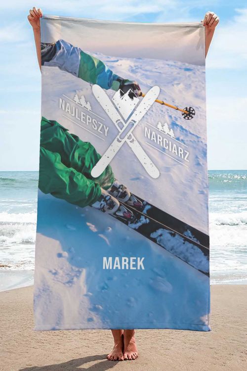 Ręcznik Personalizacja Najlepszy Narciarz
