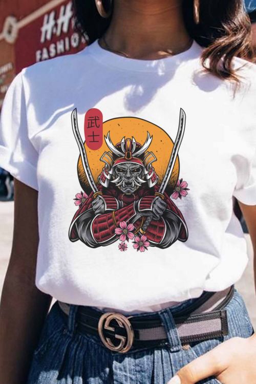 T-shirt Samurai Flowers