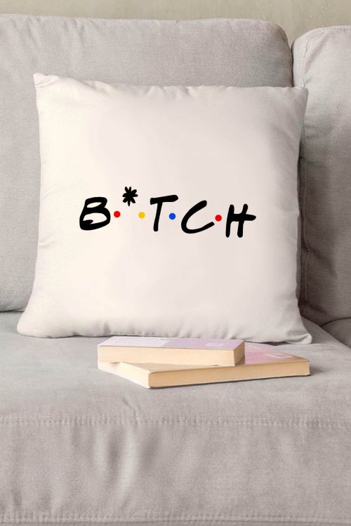 Poduszka bawełniana Canvas B*tch