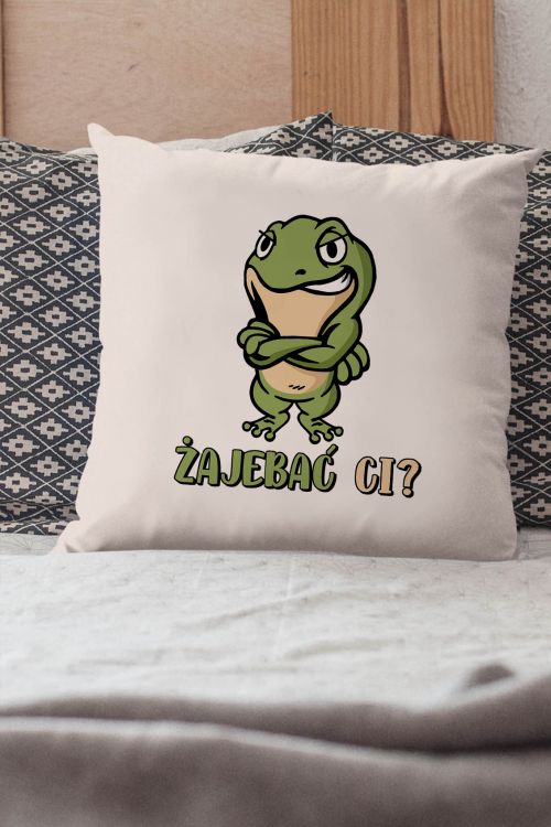 Poduszka bawełniana Canvas Żajebać Ci?