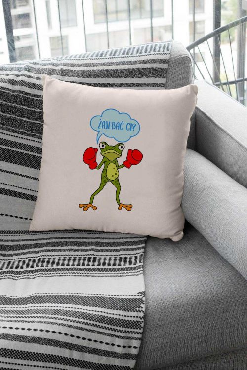 Poduszka bawełniana Canvas Żajebać Ci? 