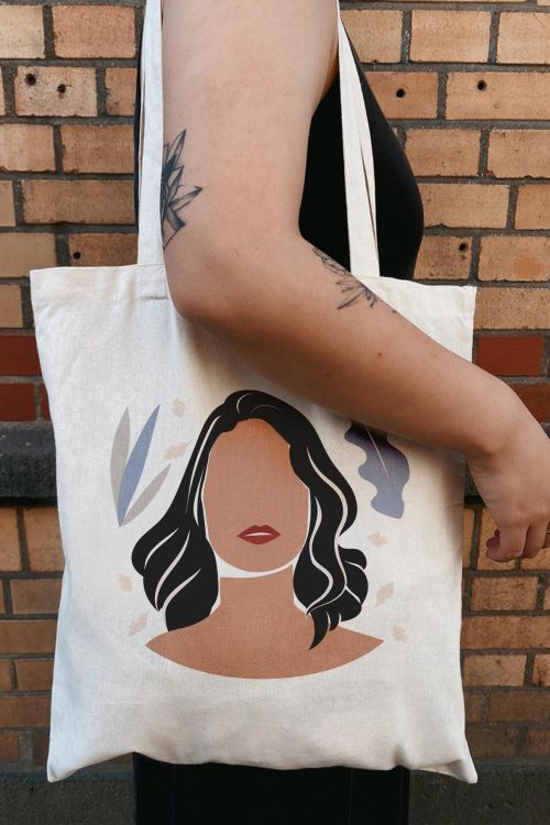 Torba Eko Abstract Woman Leaf