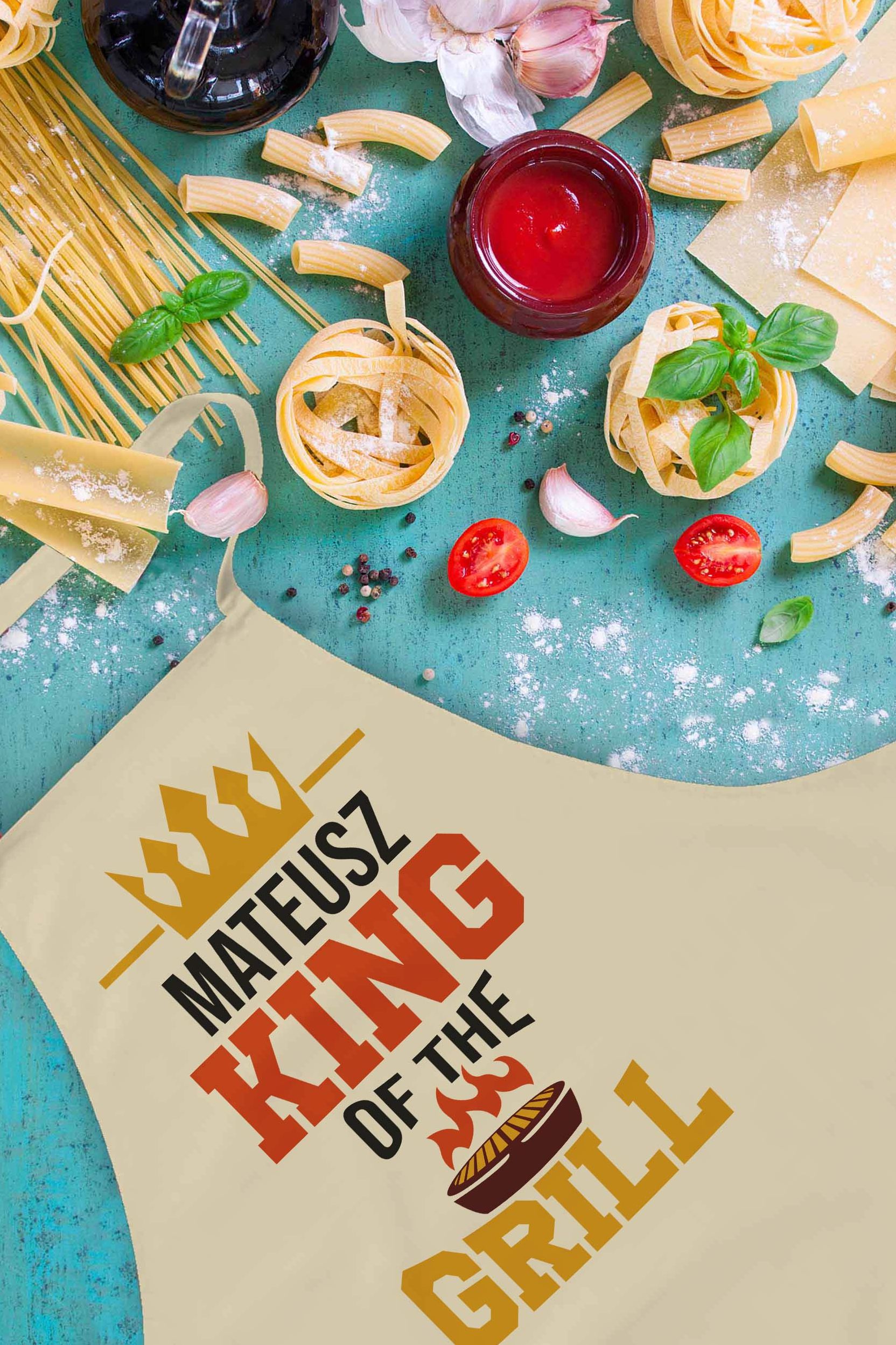 Fartuch Bawełniany Personalizacja Grill King