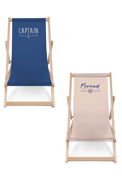 Komplet Leżaków Captain i Mermaid