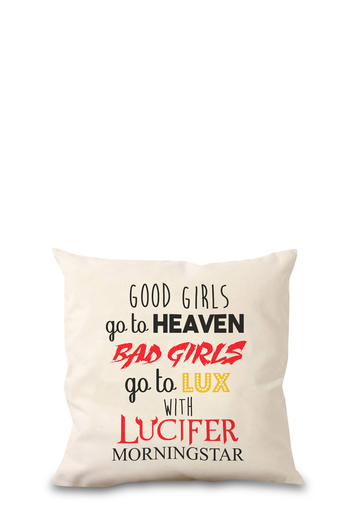 Poduszka bawełniana Canvas Bad Girls Go To Lux 