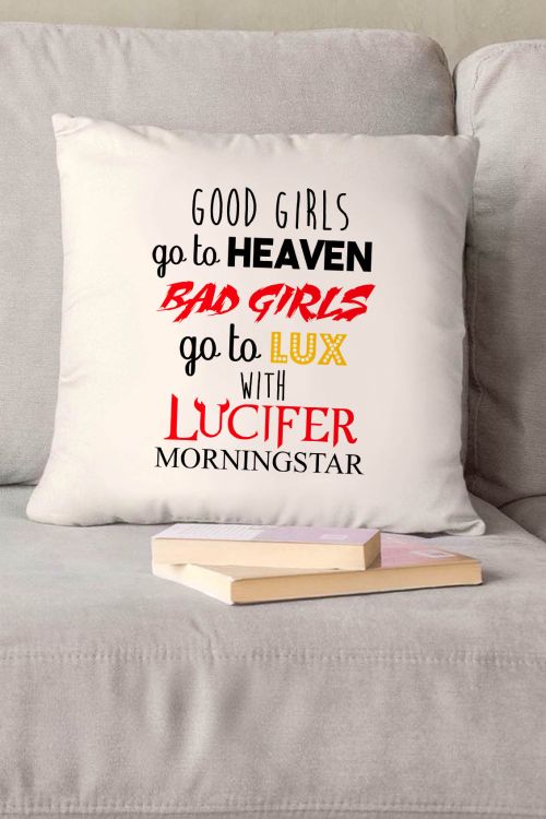 Poduszka bawełniana Canvas Bad Girls Go To Lux 
