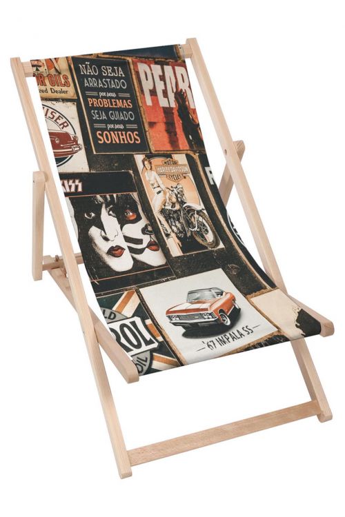 Leżak drewniany Wall