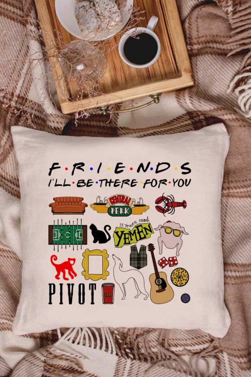 Poduszka bawełniana Canvas Friends Doodle 