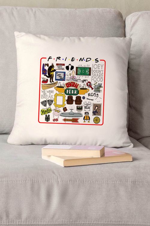 Poduszka bawełniana Canvas Friends Red Frame