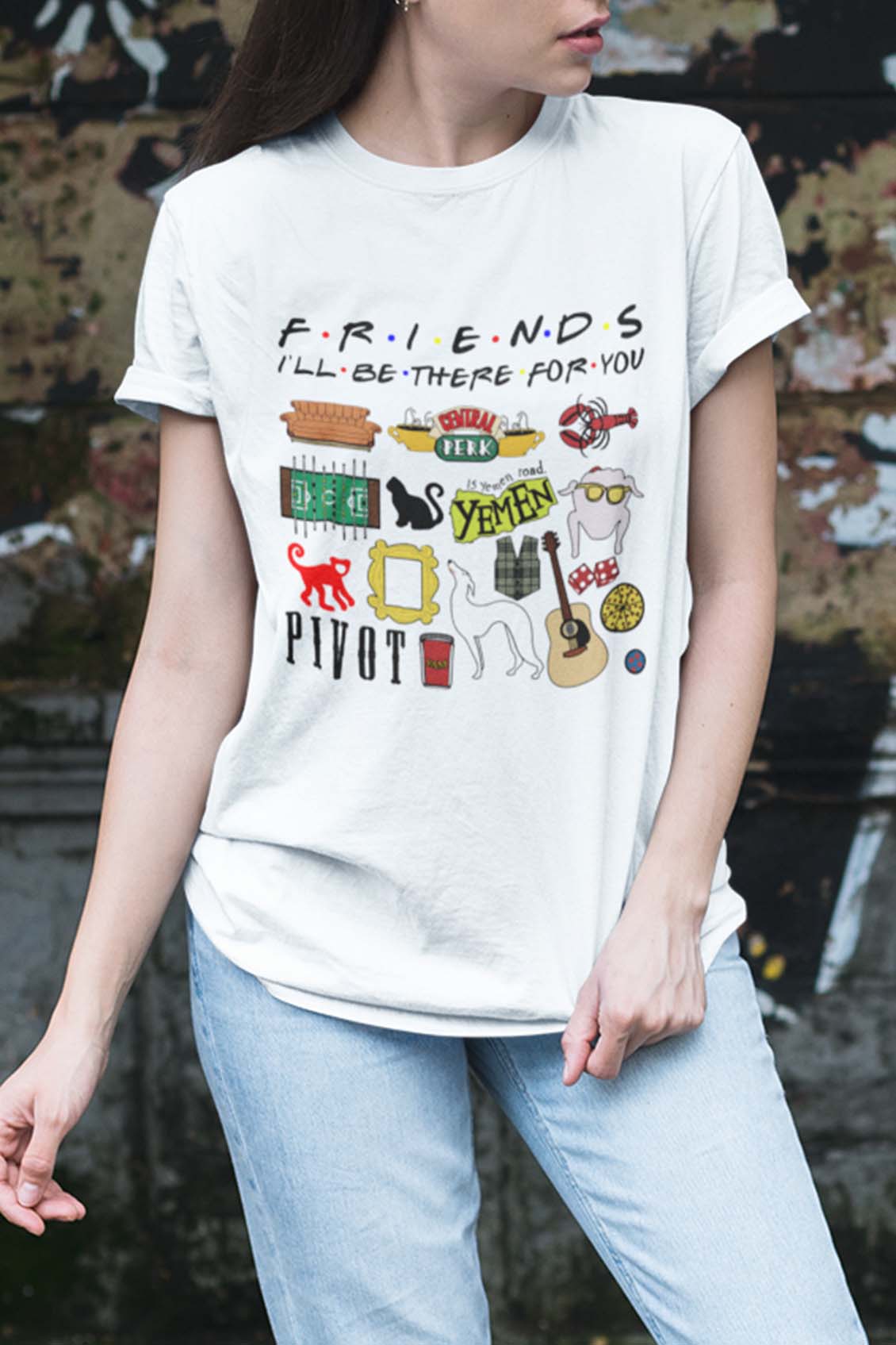 F.R.I.E.N.D.S Doodle T-Shirt - F.R.I.E.N.D.S Merchandise