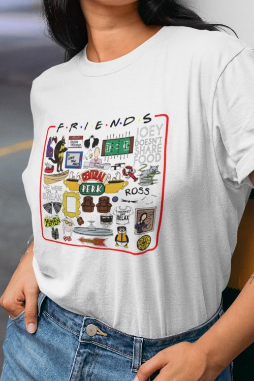 T-shirt Friends Red Frame