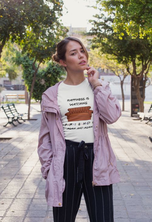 T-shirt Happines Is Watching Friends