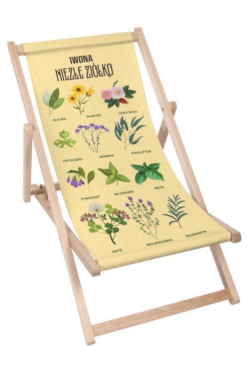 Leżak drewniany Personalizacja Niezłe Ziółko