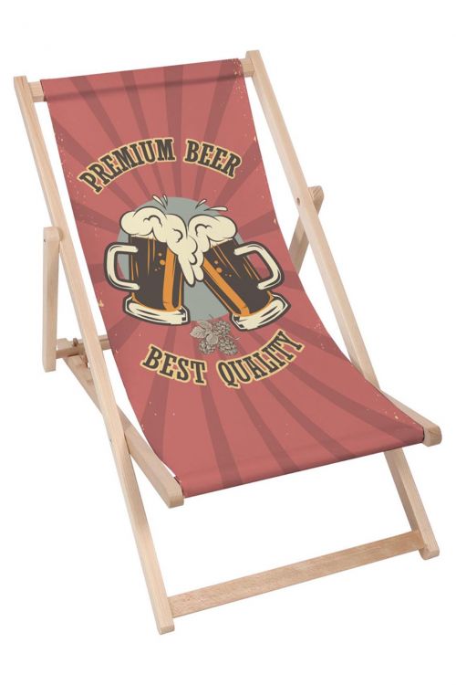 Leżak drewniany Premium Beer
