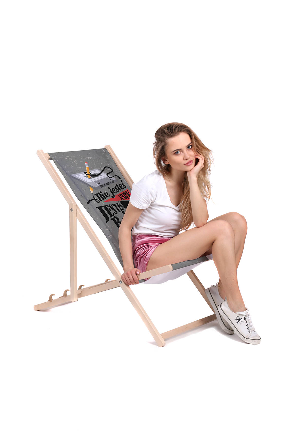 Leżak drewniany Nie Jesteś Stary