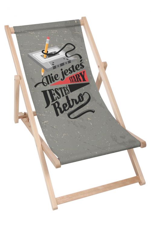 Leżak drewniany Nie Jesteś Stary
