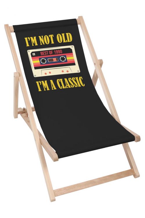 Leżak drewniany Personalizacja I’m Not Old I’m a Classic
