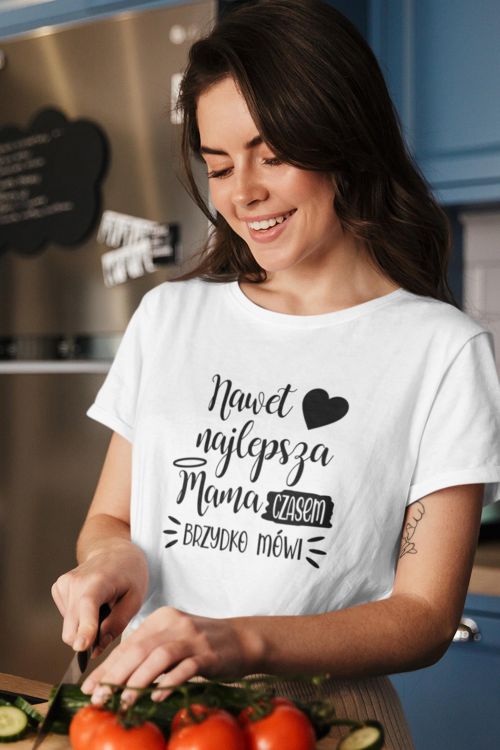 T-shirt Mama Czasem Brzydko Mówi