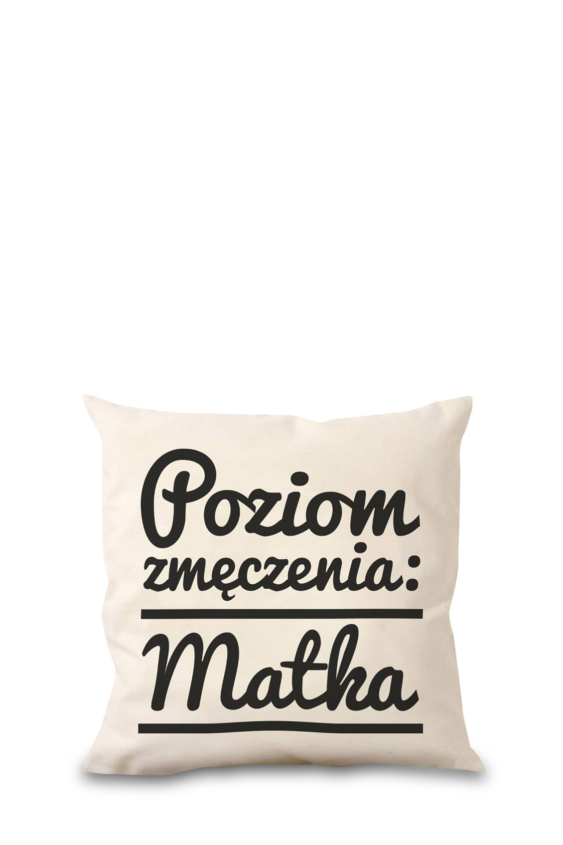 Poduszka bawełniana Canvas Poziom Zmęczenia Matka