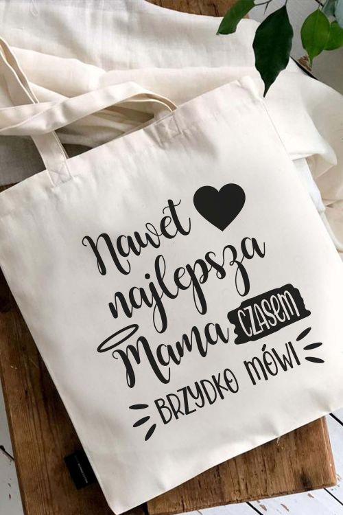 Torba Eko Ecru Mama Czasem Brzydko Mówi
