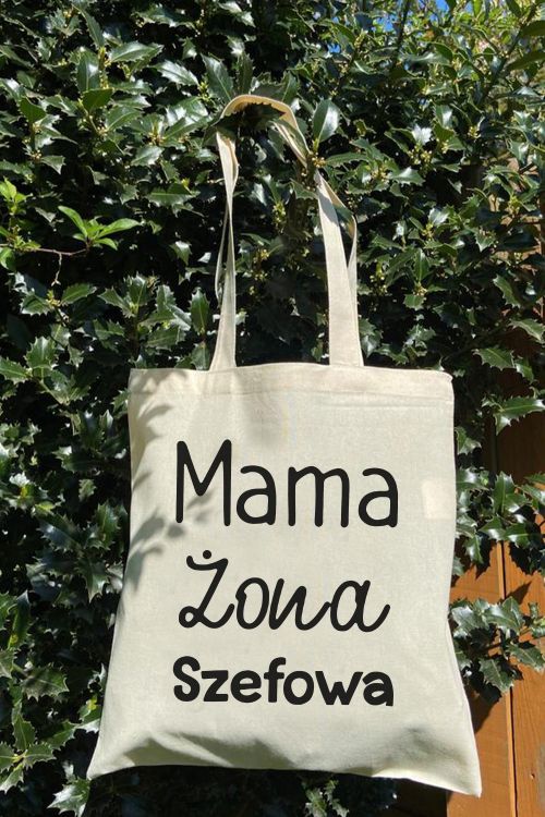 Torba Eko Ecru Mama Żona Szefowa