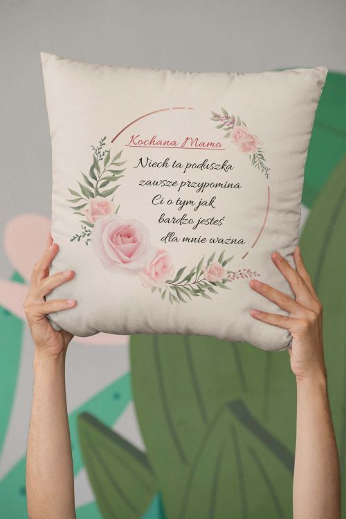 Poduszka Bawełniana Canvas Kochana Mamo
