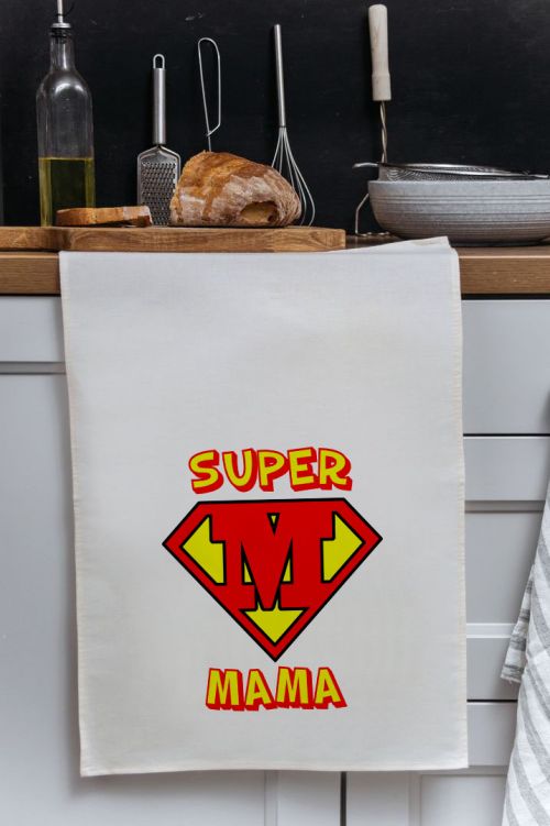 Ręcznik kuchenny Super Mama Yellow