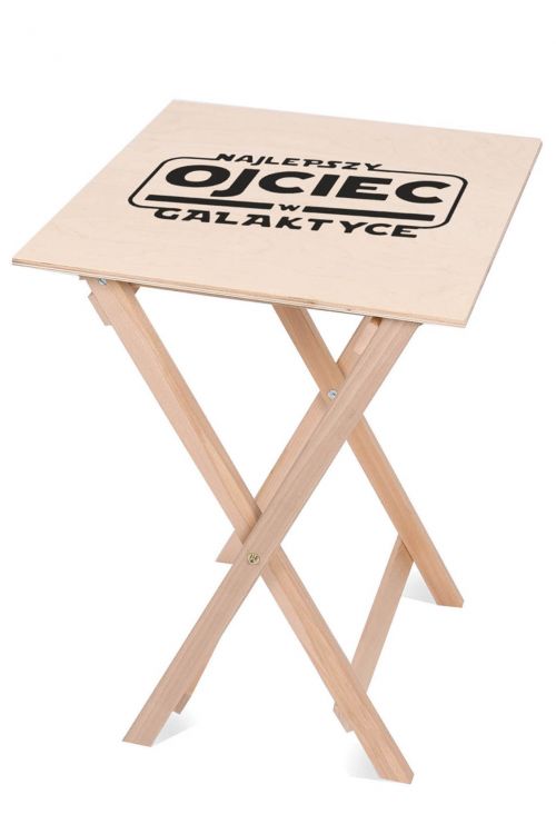 Stolik drewniany Najlepszy Ojciec w Galaktyce