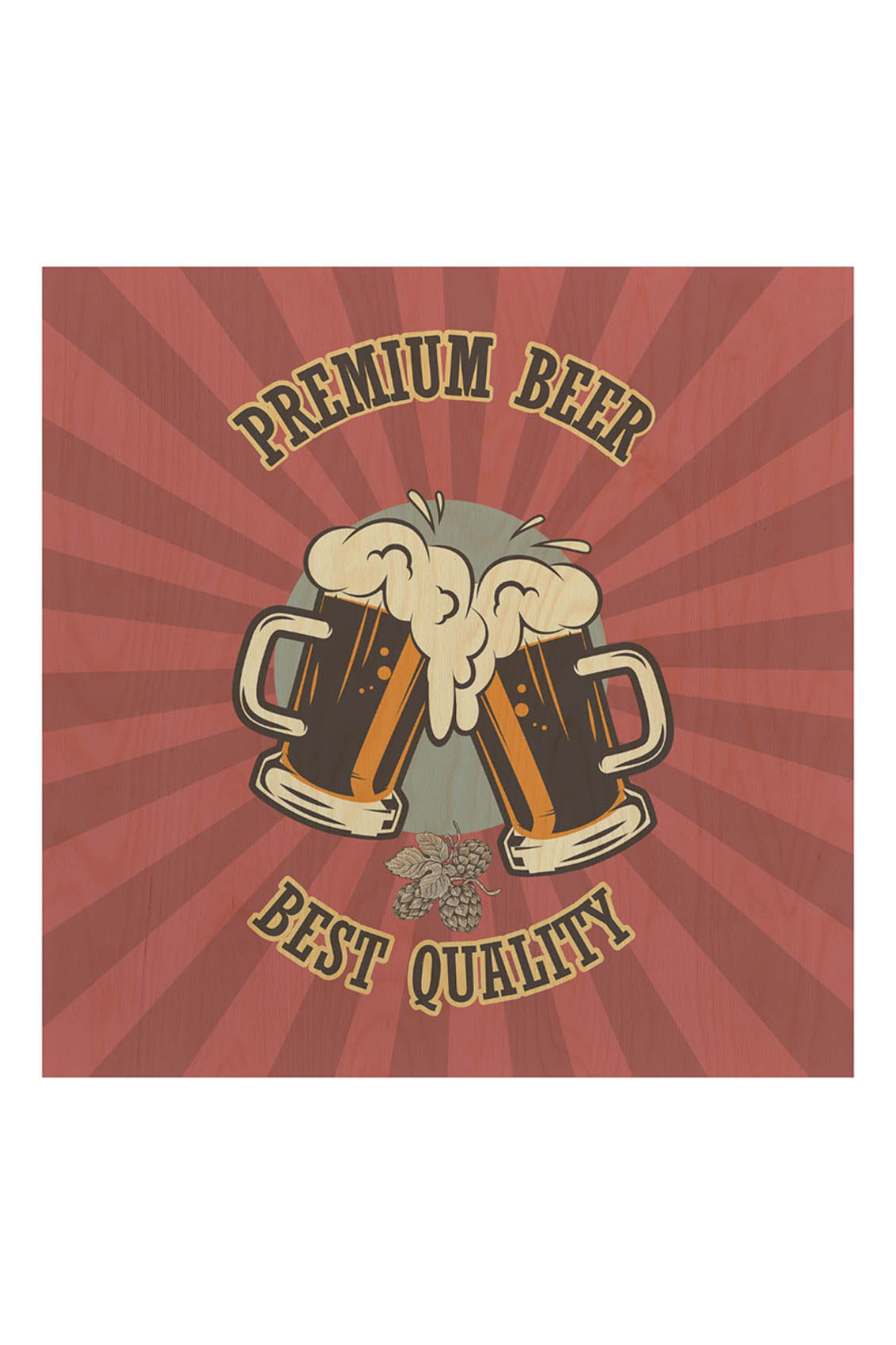 Stolik drewniany Premium Beer